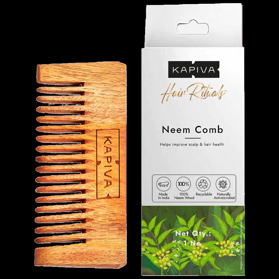 Kapiva Neem Comb - Improves Hair Growth