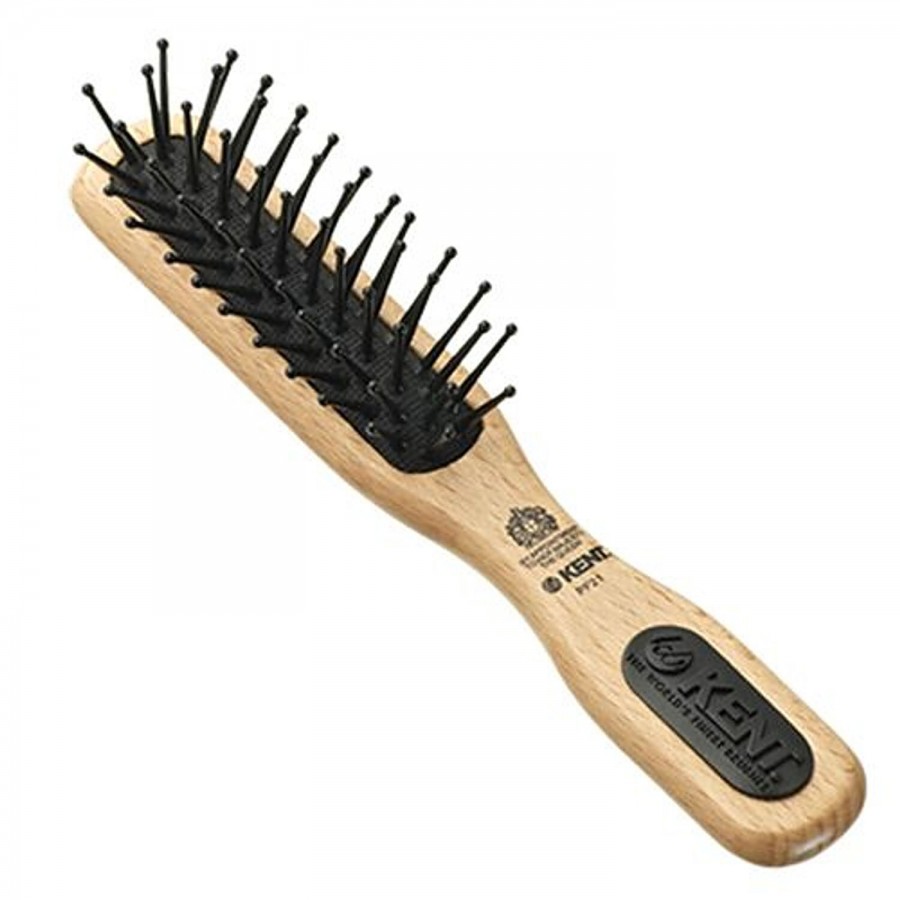 Kent Beauty PF21 Real Beechwood Narrow Combing & Taming Brush