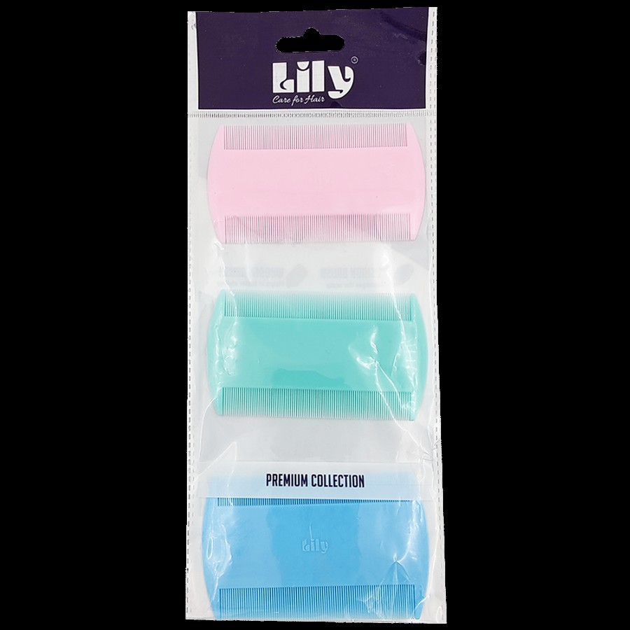 LILY Fine-Tooth & Dandruff Hair Combs