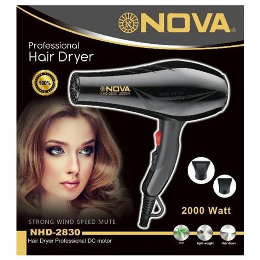 Nova NHD 2830 Silky Pro Professional Hot & Cold Hair Dryer - 2000 Watt