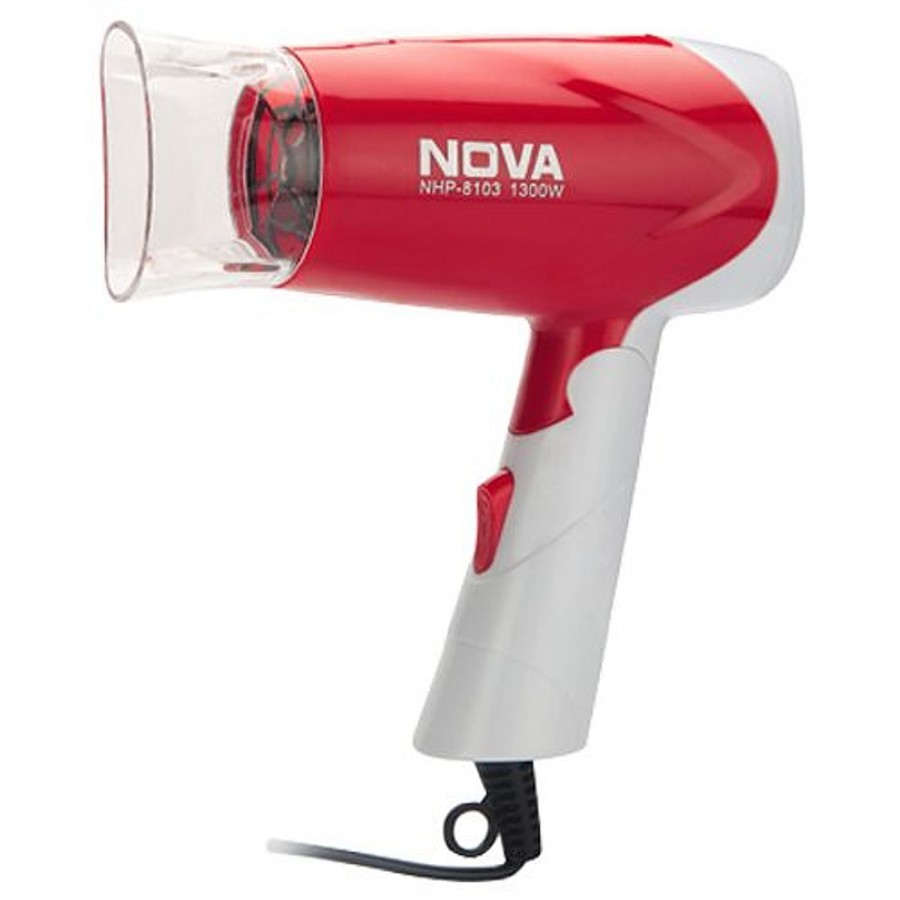 Nova NHP 8103 Silky Shine Hot & Cold Foldable Hair Dryer - 1300 Watt