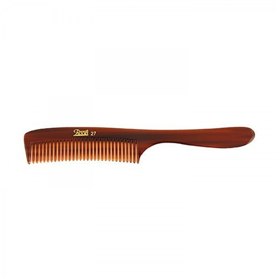 Roots Brown Fine Teeth Comb With Handle For Fine Hair - 27