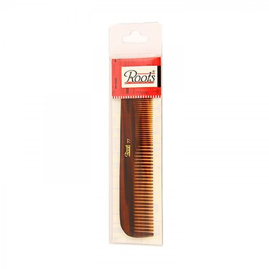 Roots Brown Grooming Comb With Wide and Fine Teeth - 77