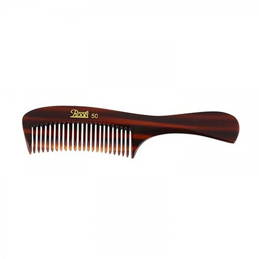 Roots Brown Pocket Comb With Handle - 50