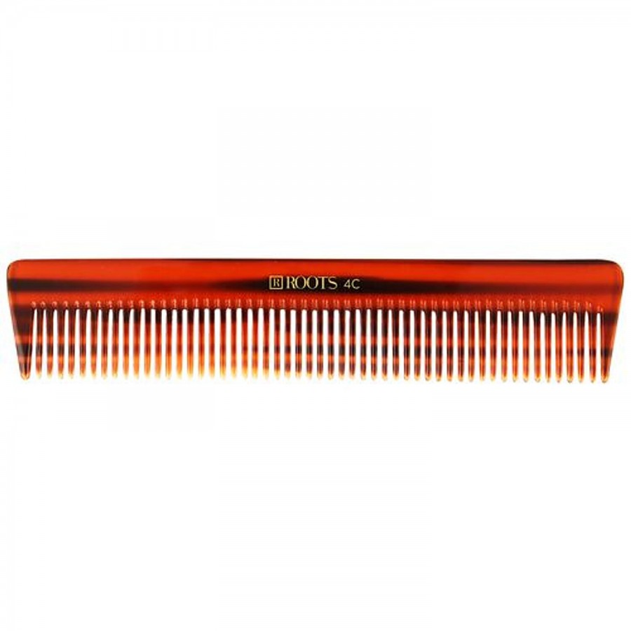 Roots Brown Wide Teeth Comb For Fine Long Straight Hair - 4C