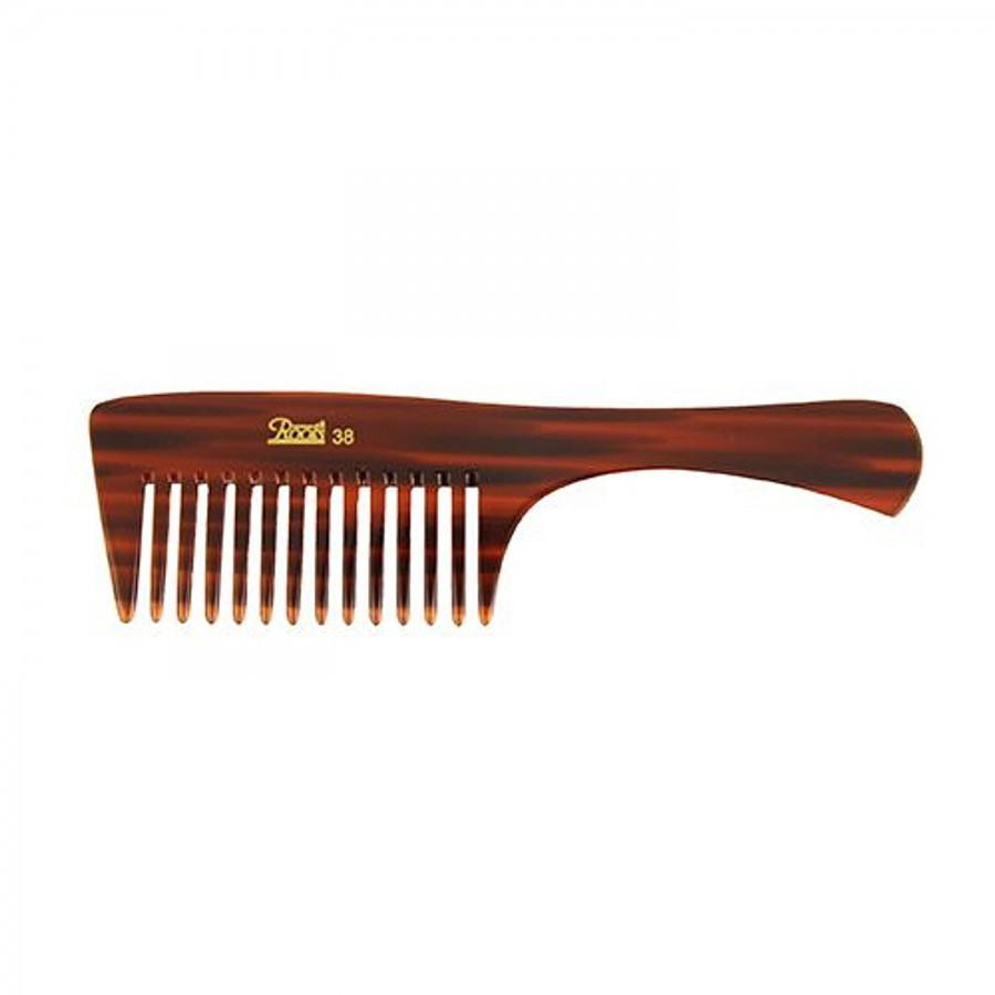 Roots Brown Wide Teeth Comb For Wavy/Curly/Thick - 38