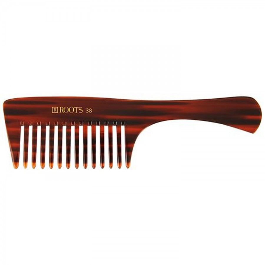 Roots Brown Wide Teeth Comb For Wavy/Curly/Thick - 38