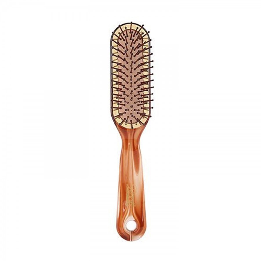 Roots Golden Rim Shell Finish Paddle Hair Brush RTS34