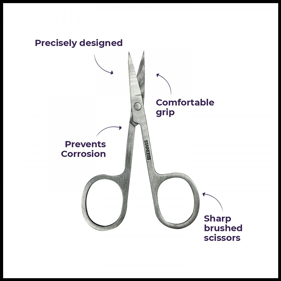 Sanfe Selfly Stainless Steel Cuticle Scissors - Rounded Tip