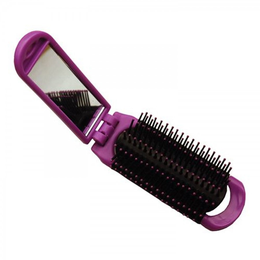 Vega Folding Hair Brush With Mirror - R1-FM