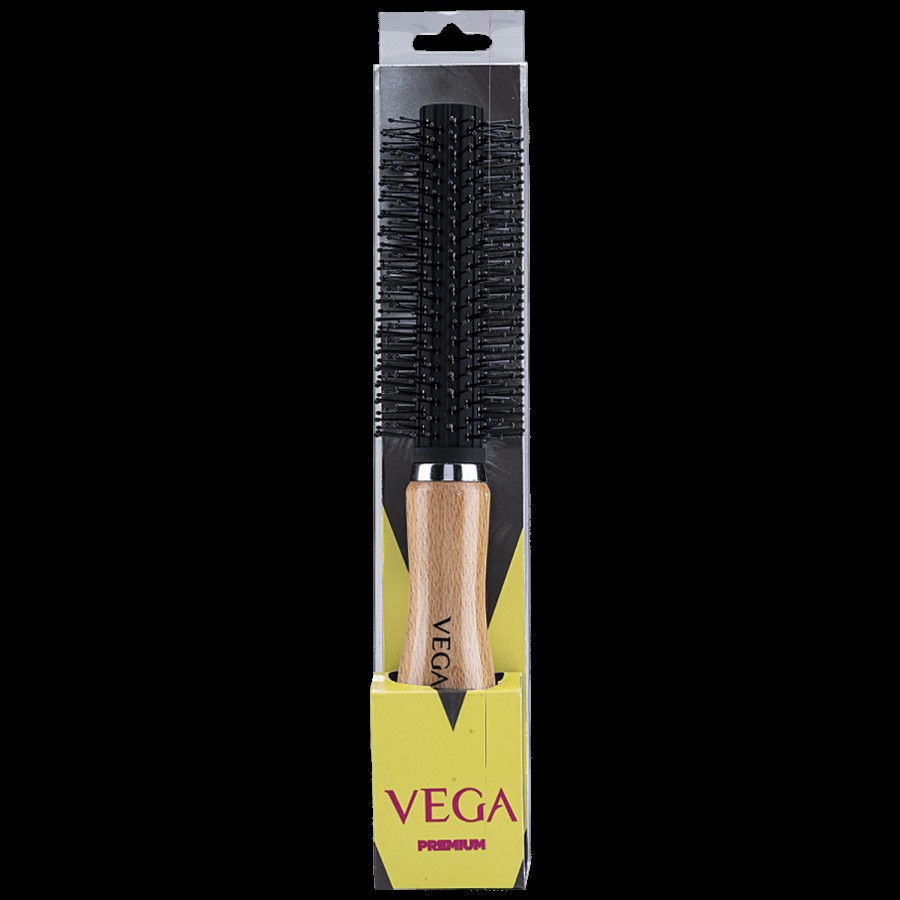 Vega H3-RB Round & Roll Brush - Black / Colour May Vary