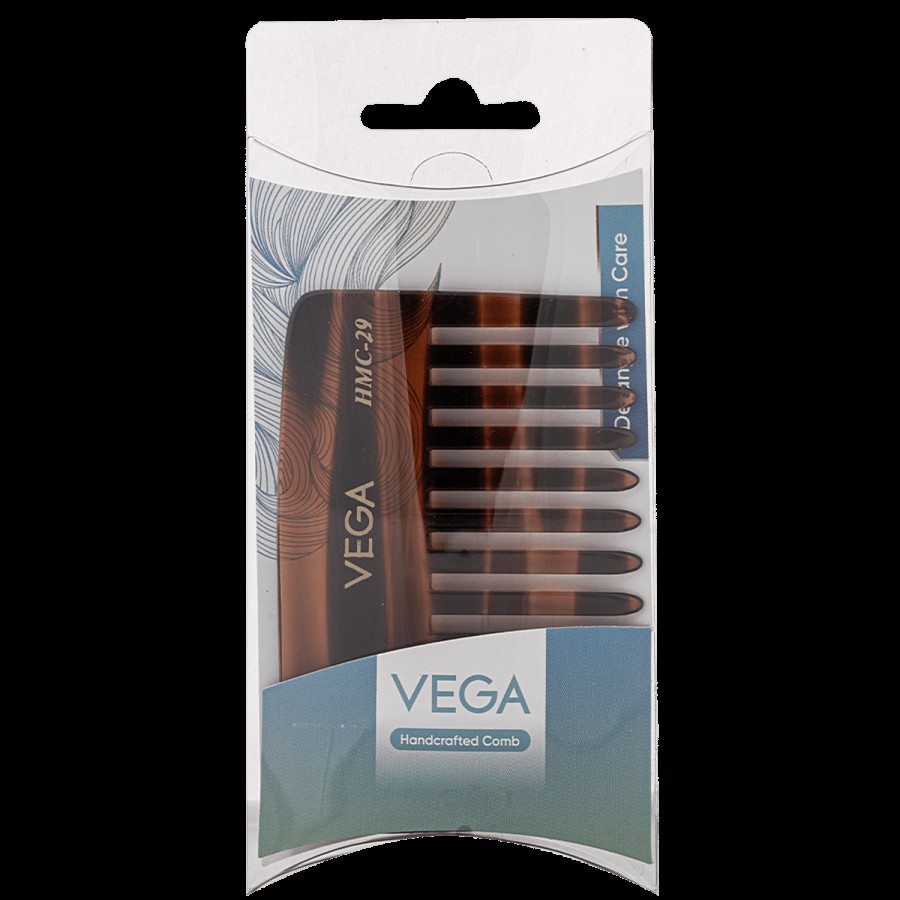 Vega HMC-29 Small Shampoo Comb - Brown / Colour May Vary