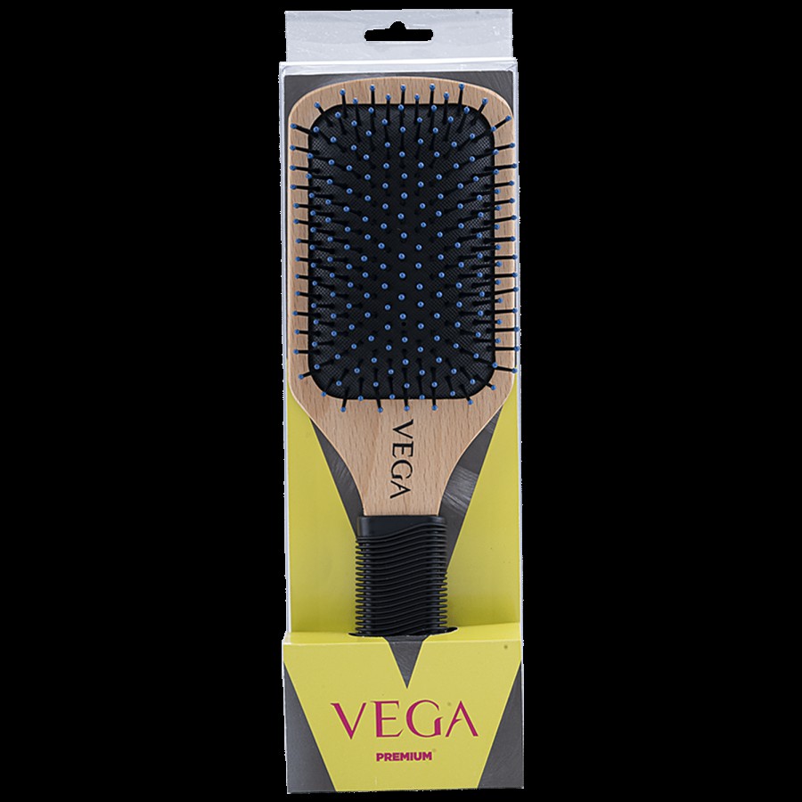 Vega Wooden Paddle Brush - E1-PB