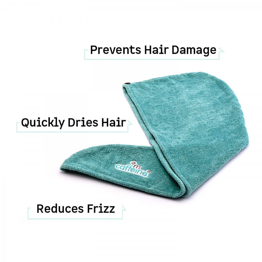 mCaffeine Micro Fibre Hair Wrap - Prevents Damage & Frizz