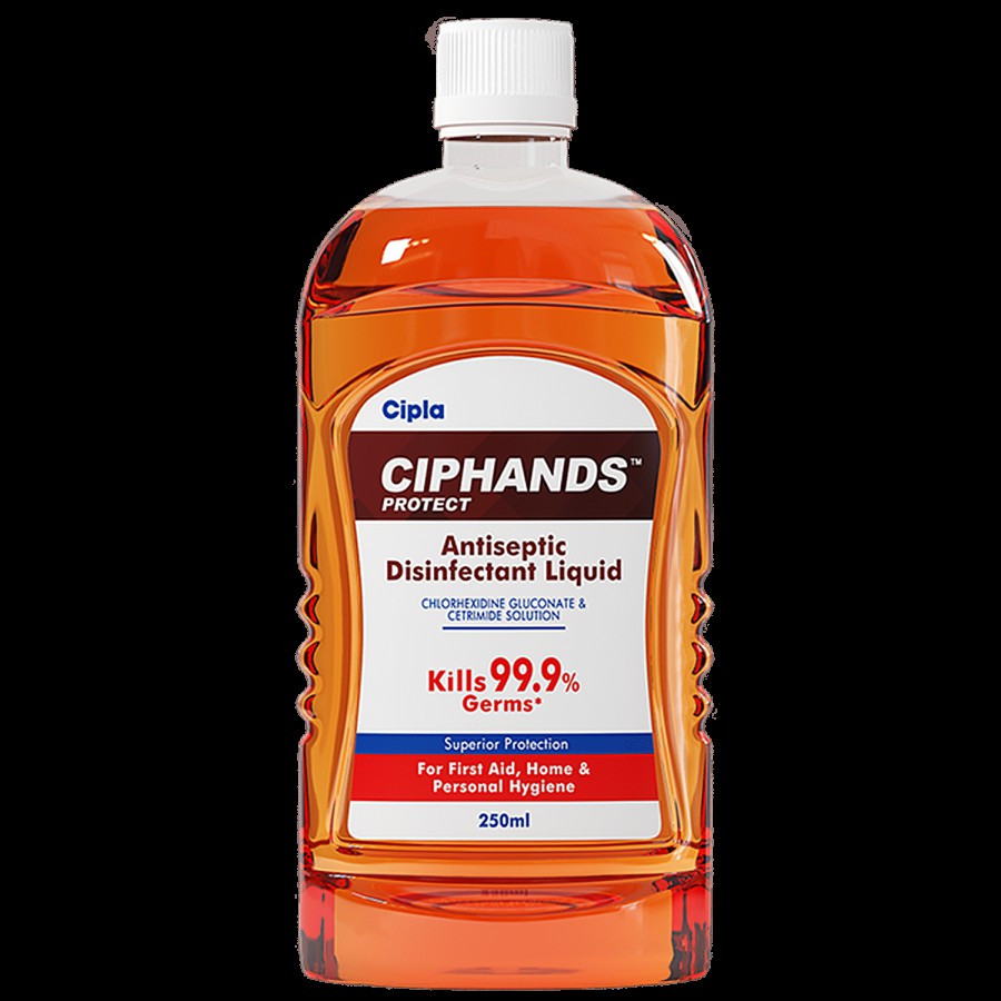 Ciphands Protect Antiseptic Disinfectant Liquid - Kills 99.9% Germs