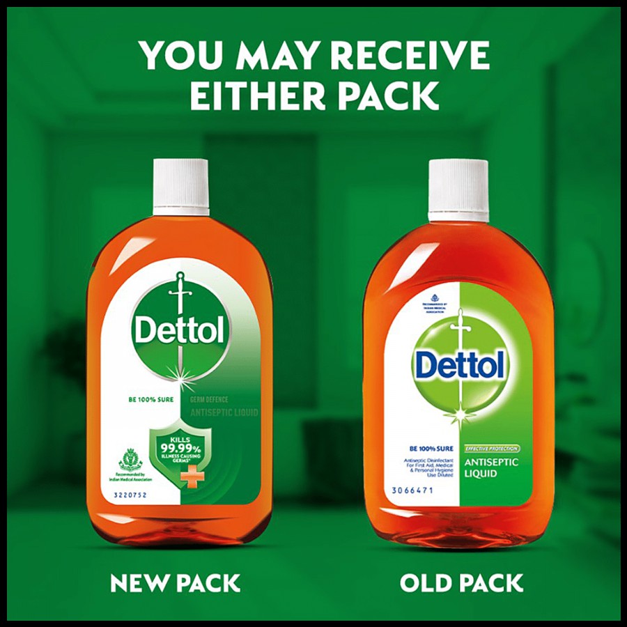 Dettol Antiseptic Liquid 1 L+ Disinfectant Spray- Original 225 ml