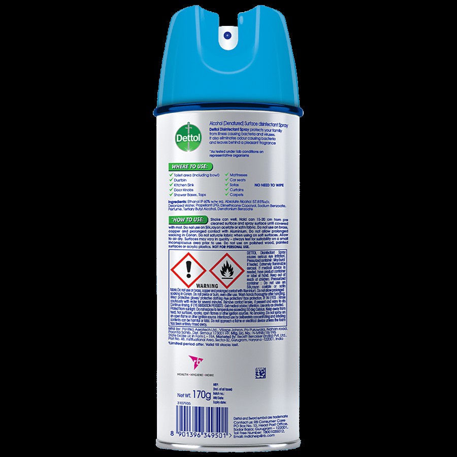 Dettol Antiseptic Liquid 1 L + Disinfectant Spray- Spring Blossom 225 ml