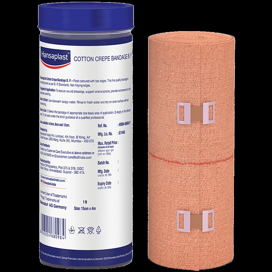 Hansaplast Cotton Crepe Bandage - 15 Cm X 4 M