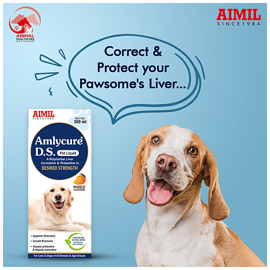 AIMIL Amlycure D.S Pet Liquid - Corrective & Protective Liver Care