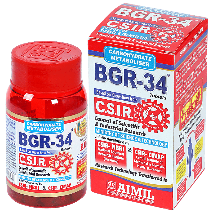 AIMIL BGR-34 Tablets - For Boosts Body System & Vital Organ