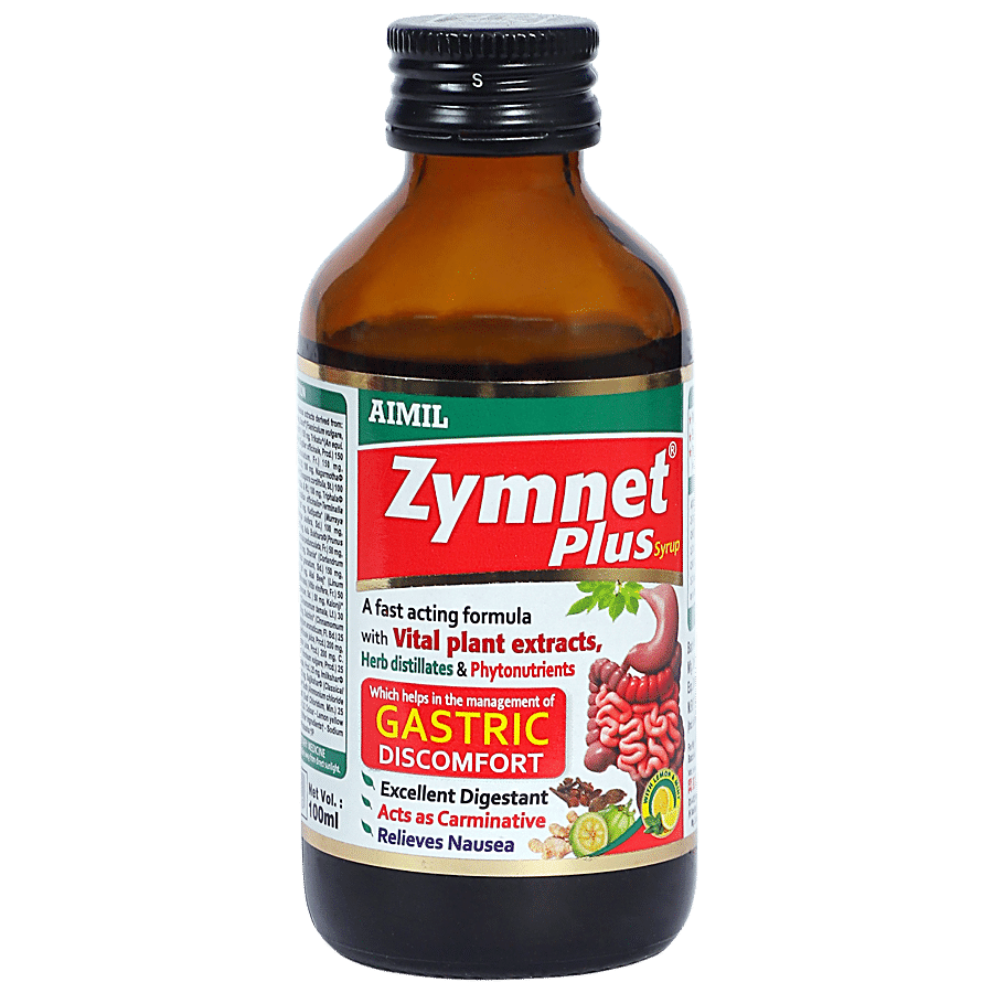 AIMIL Zymnet Plus Syrup - Provides Relief From Gastric Discomfort