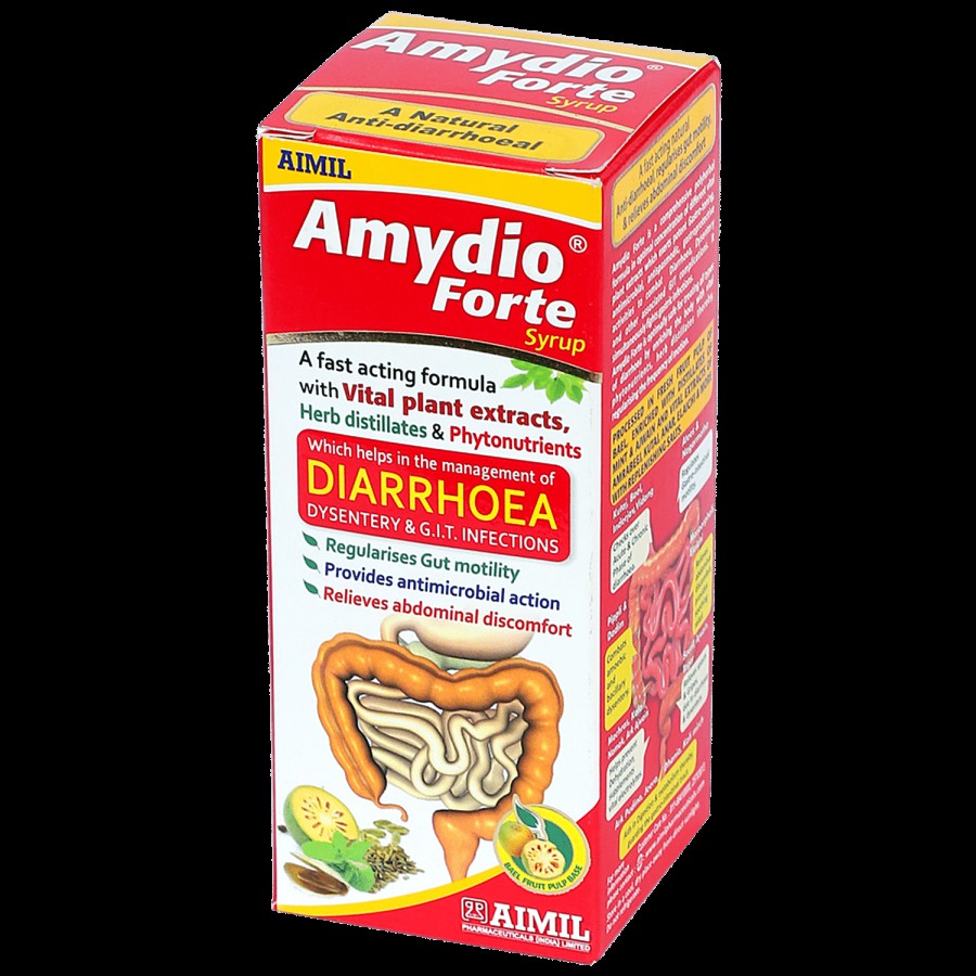 AIMIL Amydio Forte Syrup - Fast-Acting Formula