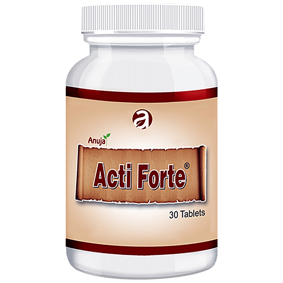 ANUJA  HERBACEUTICALS Acti Forte Tablets - Ayurvedic