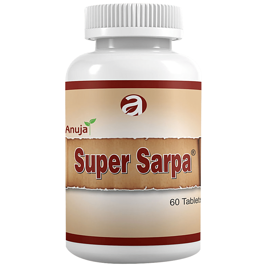 ANUJA  HERBACEUTICALS Super Sarpa Tablets - Ayurvedic