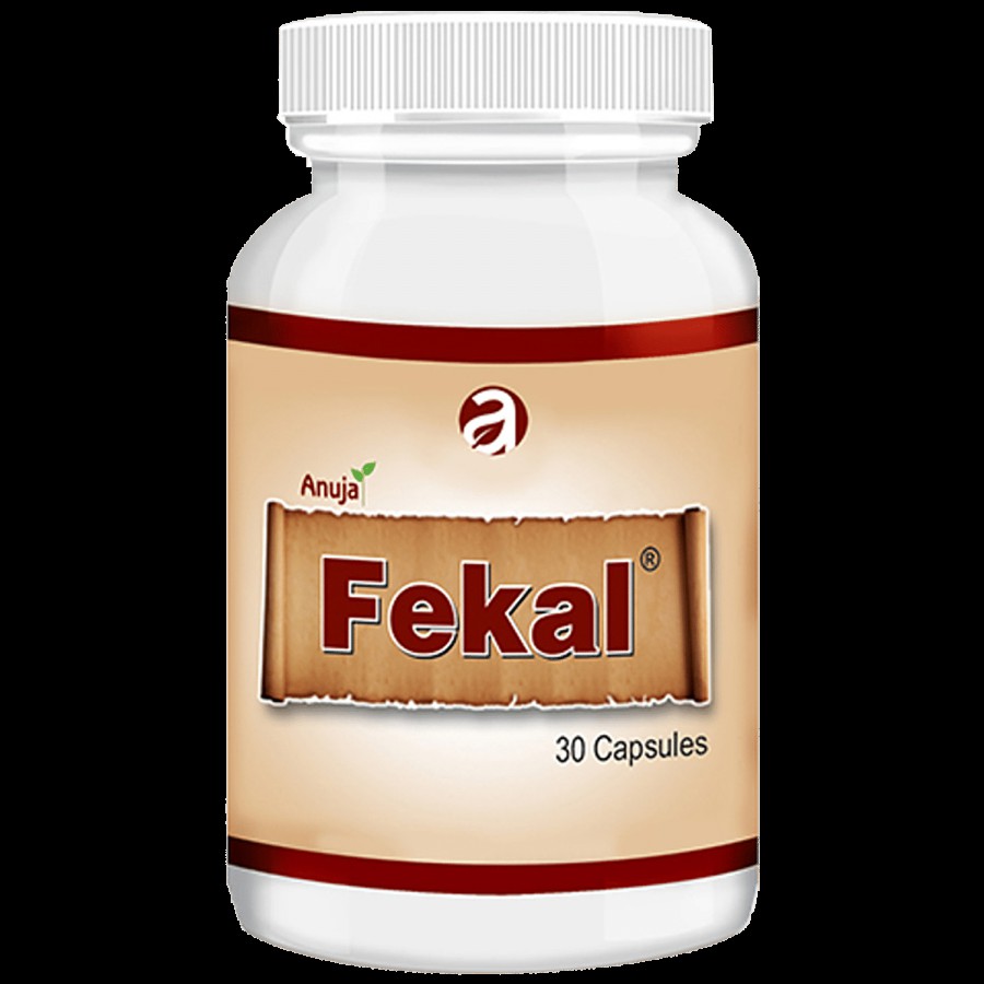 Anuja Herbaceuticals Fekal Capsules - Improves Hemoglobin & Calcium Levels Naturally