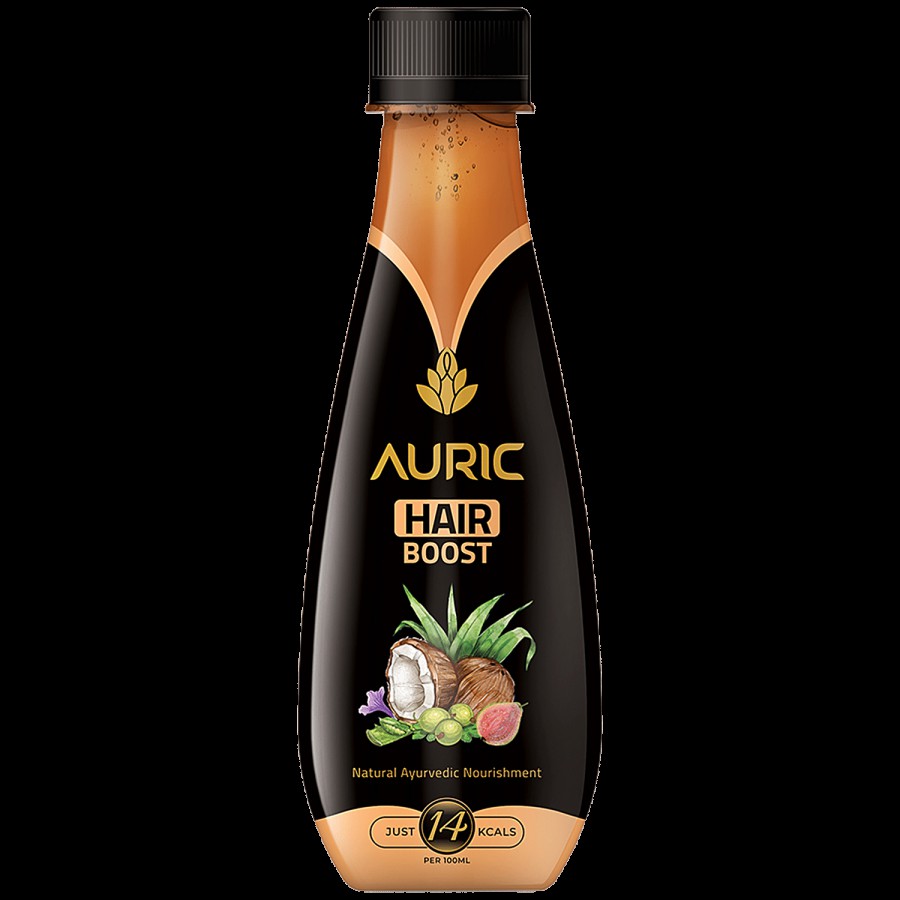 Auric Ayurvedic Hair Boost Juice - Plant Based Biotin For Hair Growth