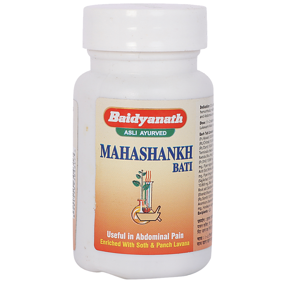 Baidyanath Mahashankh Bati Tablet - Useful In Abdominal Pain