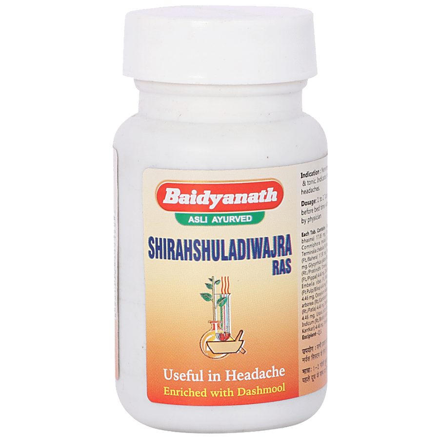 Baidyanath Shirahshuladiwajra Ras Tablet - Useful In Headache