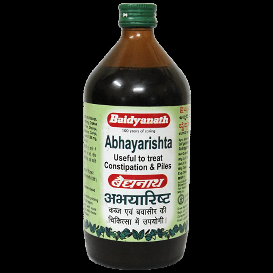 Baidyanath Abhayarishta Syrup - For Constipation Relief