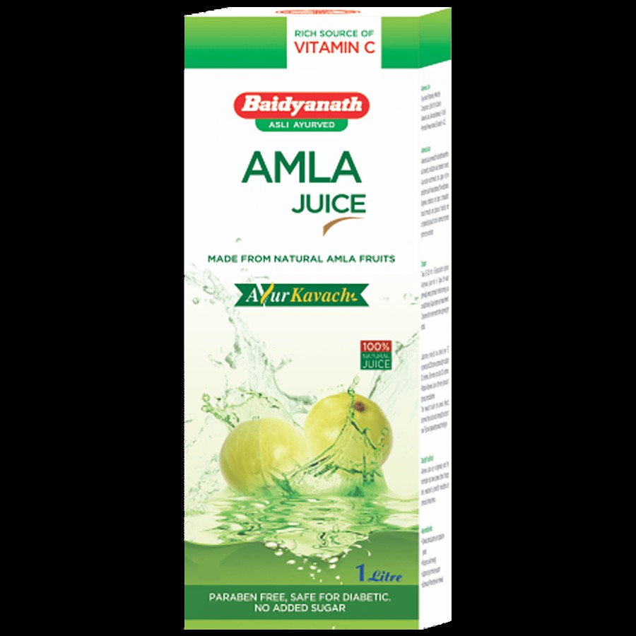 Baidyanath Amla Juice - Vitamin C Rich Natural Immunity Booster