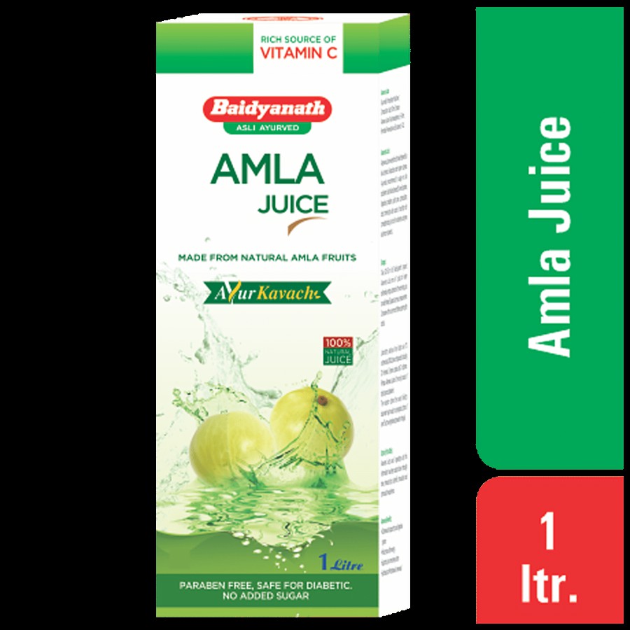 Baidyanath Amla Juice - Vitamin C Rich Natural Immunity Booster