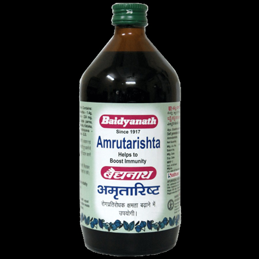 Baidyanath Amritarishta Syrup - Ayurvedic Immunity Booster