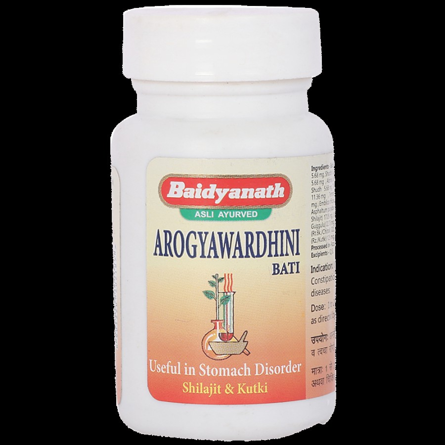 Baidyanath Arogyawardhini Bati Tablet - Useful In Stomach Disorder