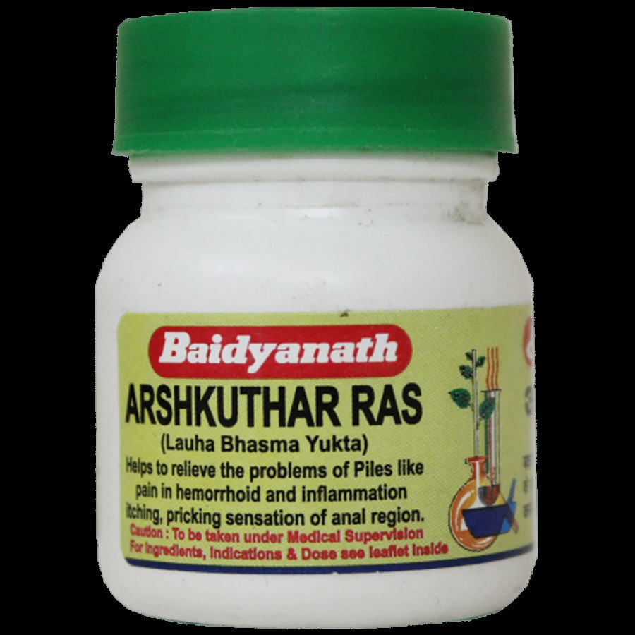 Baidyanath Arshakuthar Ras Tablets -For Piles Related Inflammation