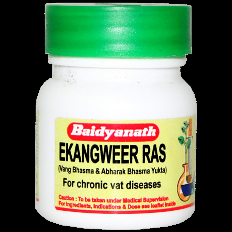 Baidyanath Ekangweer Ras - Ayurvedic Tablets for Pain Relief