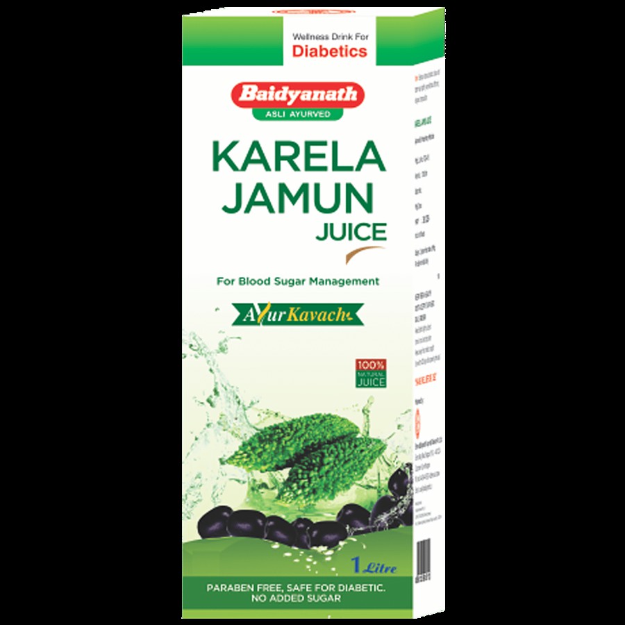 Baidyanath Karela Jamun Juice - For Diabetes Maintenance