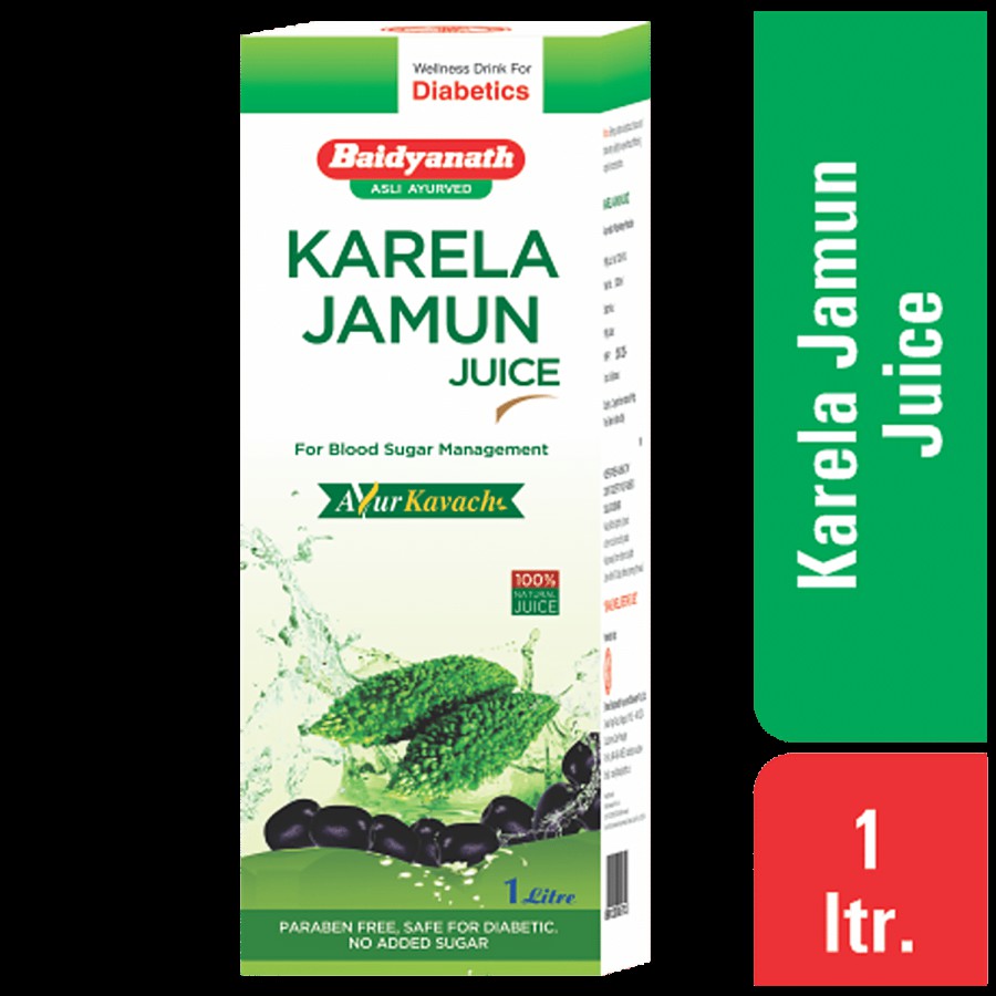 Baidyanath Karela Jamun Juice - For Diabetes Maintenance