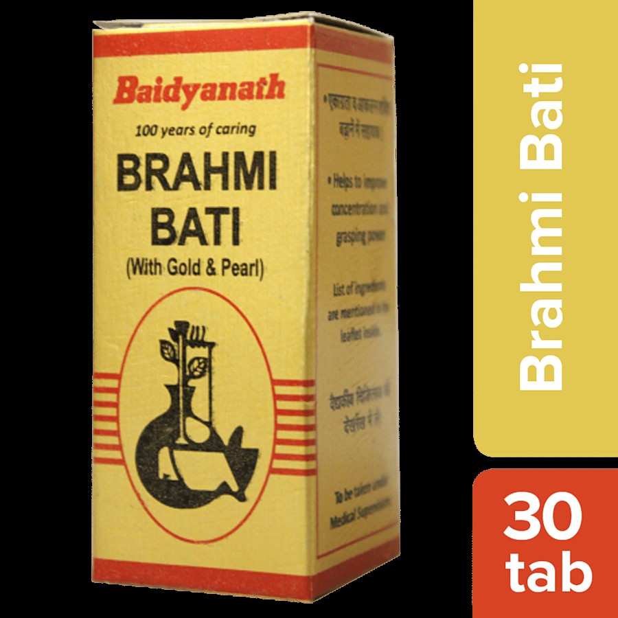 Baidyanath Nagpur Brahmi Bati - Memory Boosters