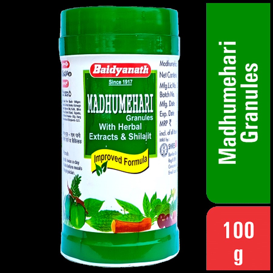 Baidyanath Nagpur Madhumehari Granules - For Blood Glucose Control