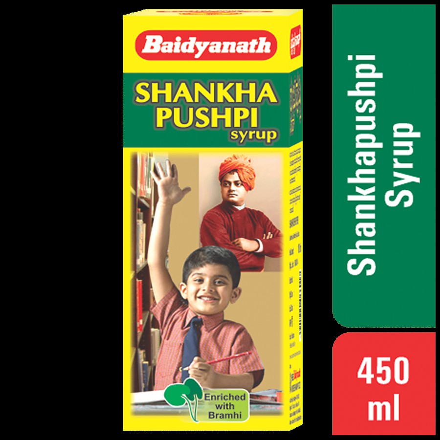 Baidyanath Nagpur Shankhapushpi Syrup - Memory & Concentration Booster