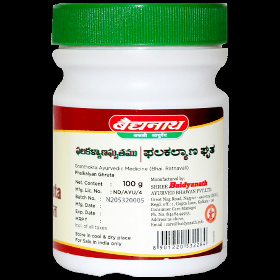 Baidyanath Phalkalyan Ghrita - For Women's Health