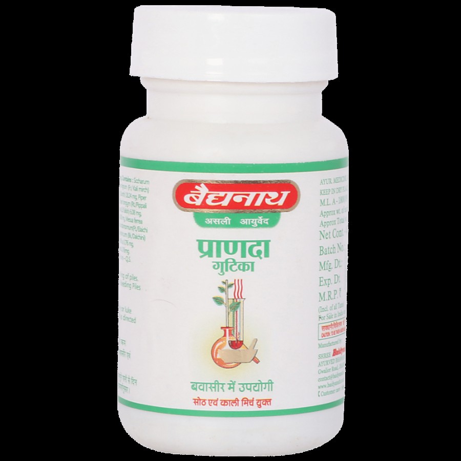 Baidyanath Pranda Gutika Tablet - Useful In Piles