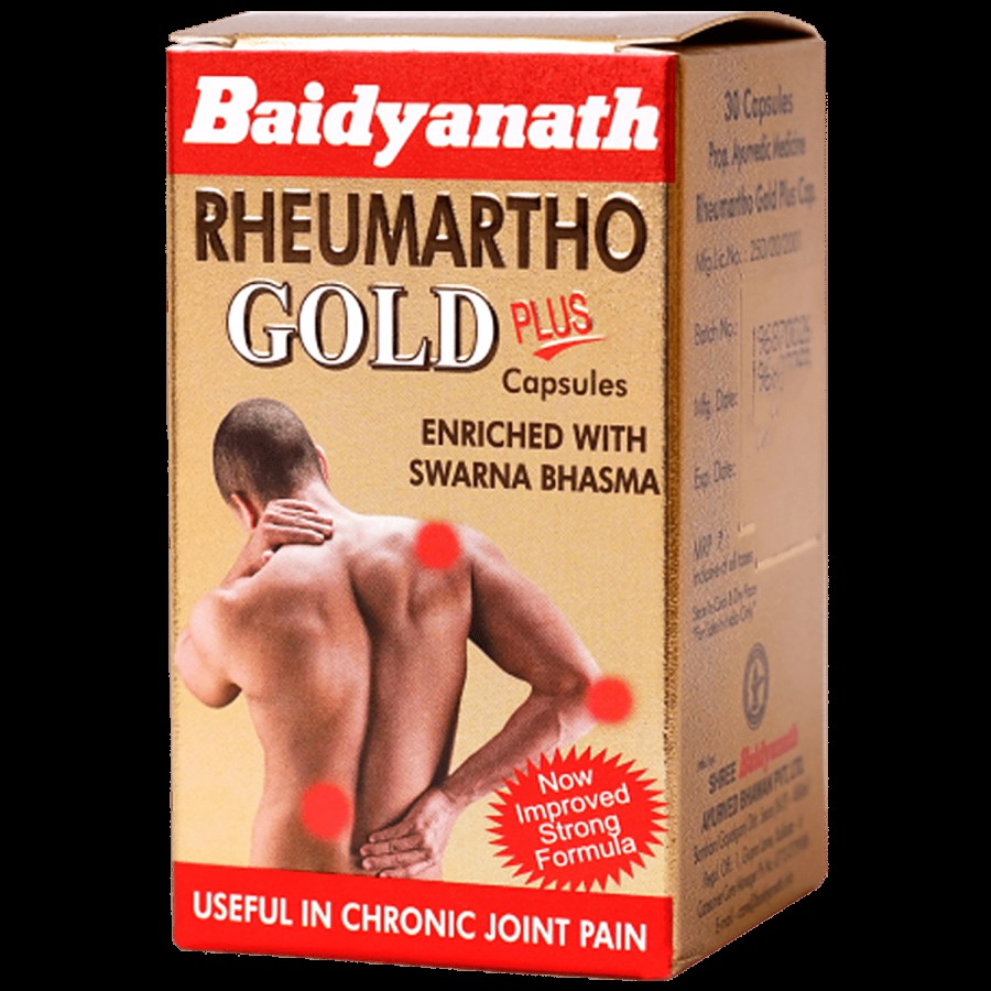 Baidyanath Rheumartho Gold Plus Capsule - For Chronic Joint Pain