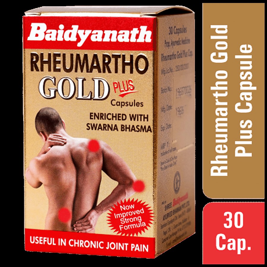 Baidyanath Rheumartho Gold Plus Capsule - For Chronic Joint Pain