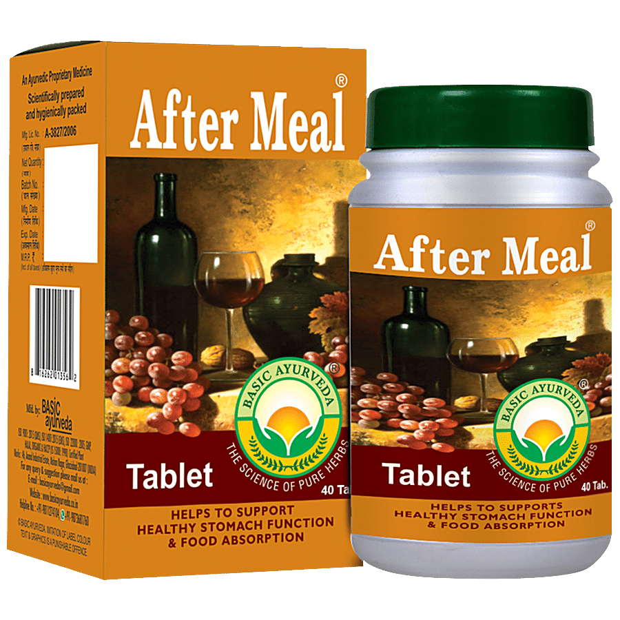 Basic Ayurveda After Meal Tablets - Relieves Acidity