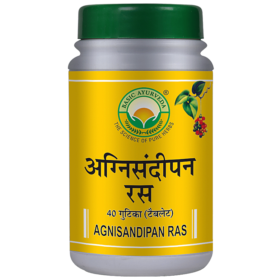 Basic Ayurveda Agnisandipan Ras Tablets - For Stomach Related Issues